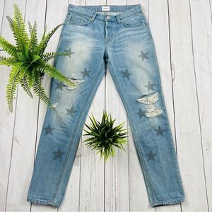 🇬🇧Hudson Riley Crop Relaxed Straight Jeans Size 26